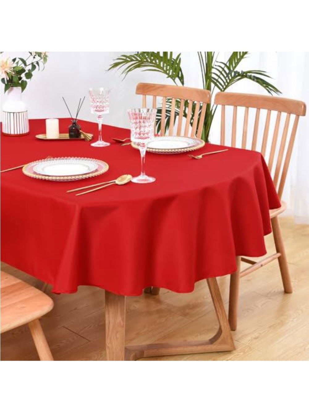 NEW Wolkemer Oval Tablecloth 60 x 102 Inch Washable